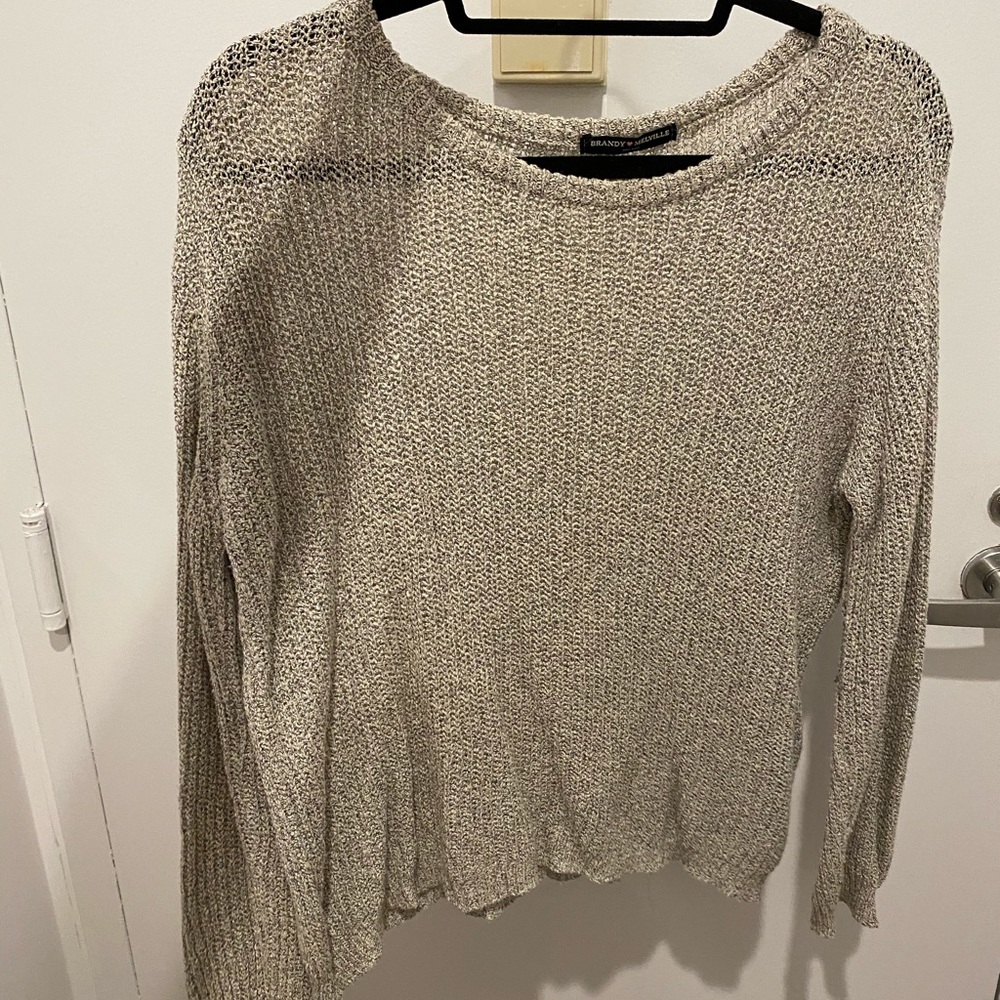 Brandy Melville gray knit sweater